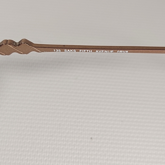 Saks Fifth Avenue 135 ORV8 Eyeglasses Rhinestones Copper - Picture 6 of 10